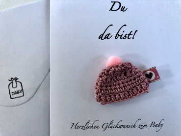 Baby - Mütze rosa